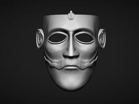 The Mask of a Kipchak Warrior 3D Print Model
