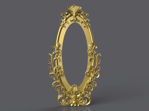 Classic Mirror Frame 3D Print Model