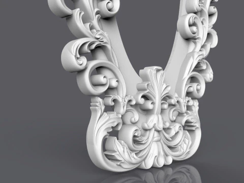Classic Mirror Frame 3D Print Model