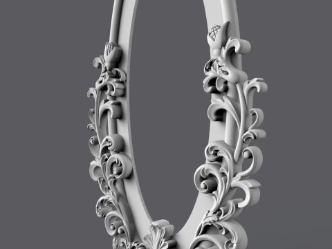 Classic Mirror Frame 3D Print Model