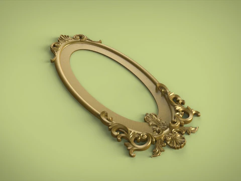 Classic Mirror Frame 3D Print Model
