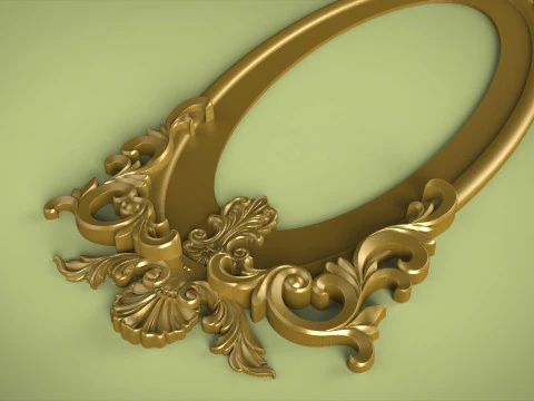 Classic Mirror Frame 3D Print Model