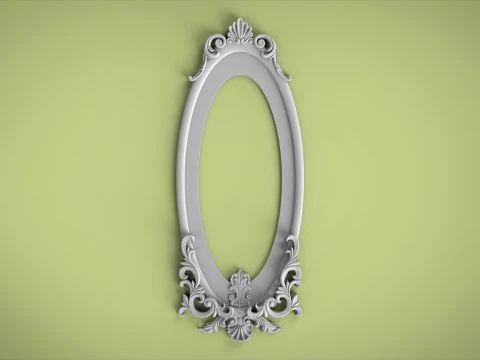 Classic Mirror Frame 3D Print Model