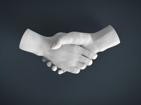 Shake hands 3D 3D Принт Модель