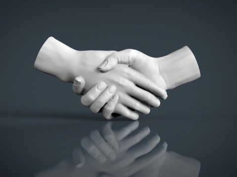 Shake hands 3D 3D Принт Модель