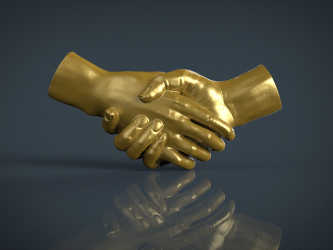 Shake hands 3D 3D Принт Модель