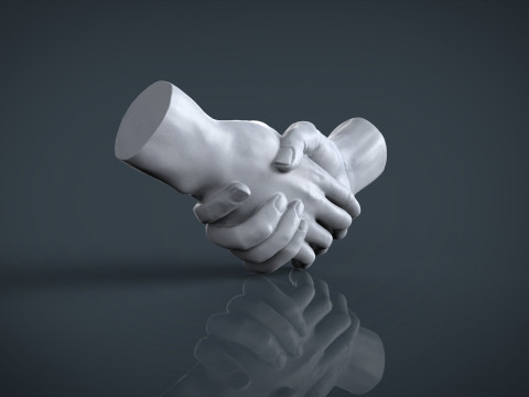 Shake hands 3D 3D Принт Модель
