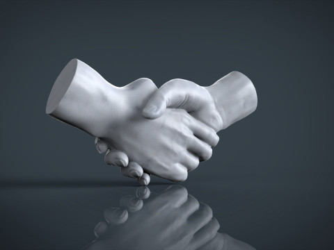 Shake hands 3D 3D Принт Модель