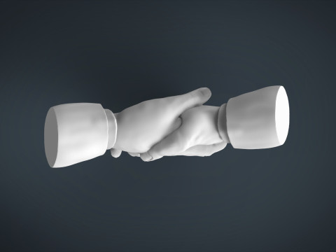 Shake hands 3D Print Model