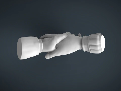 Shake hands 3D Print Model