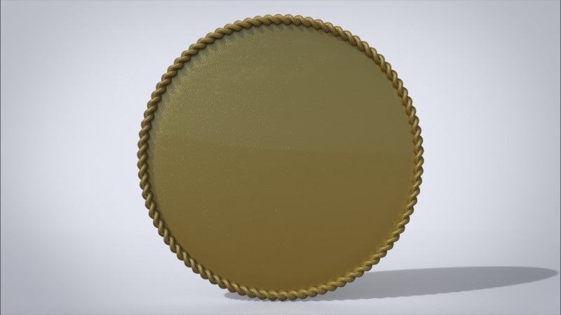 Rope mirror frame Modelo de impresión 3D .c4d .max .obj .3ds .fbx .stl .blend