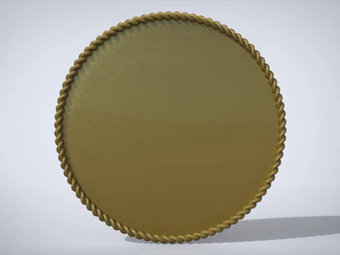 रस्सी दर्पण फ्रेम 3D प्रिंट मॉडल