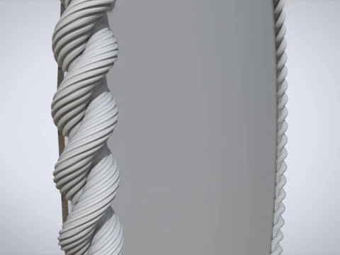 Rope mirror frame 3D Print Model