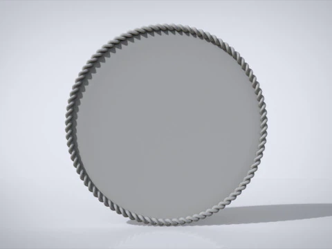 Rope mirror frame 3D Print Model