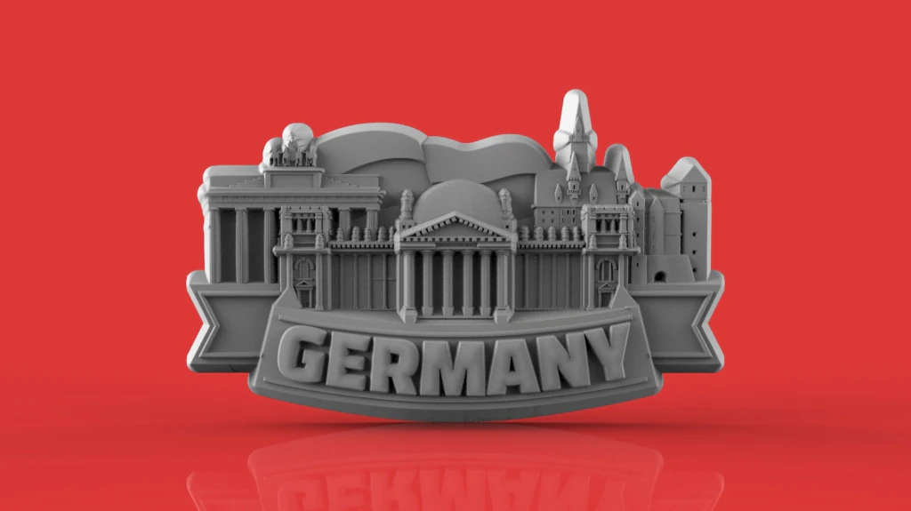 Germany souvenir 3D Print Model .c4d .max .obj .3ds .fbx .stl .blend 