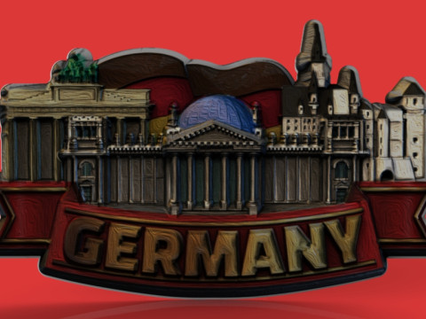 Germany souvenir Modelo de impresión 3D