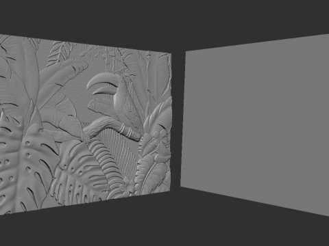 Tropical Forest Wall decor 3D 打印模型