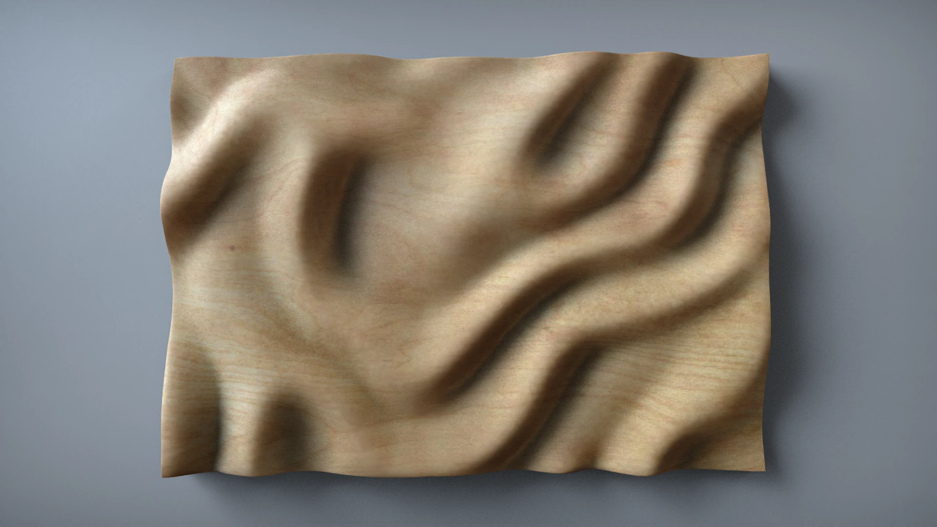 Painel de arte de parede ondulada Modelo de Impressão 3D .c4d .max .obj .3ds .fbx .stl .blend 