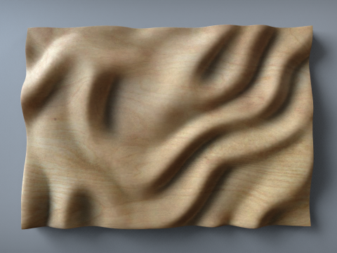 Wavy Wall Art Panel Modelo de Impressão 3D