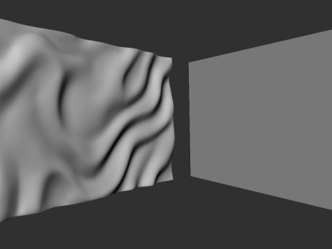 Wavy Wall Art Panel Modello di stampa 3D