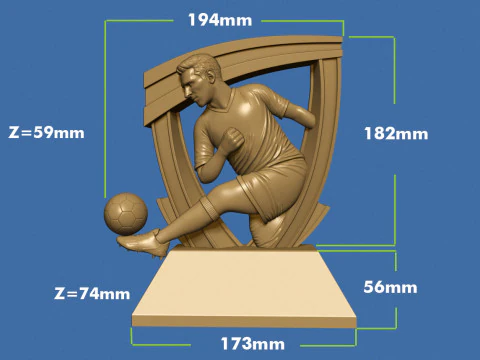 Soccer AwardSoccer Award 3D Print Model