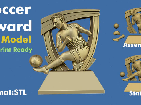 Soccer AwardSoccer Award 3D Print Model