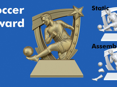 Soccer Award Modelo de impresión 3D