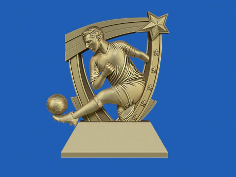축구상 3D 프린트 모델