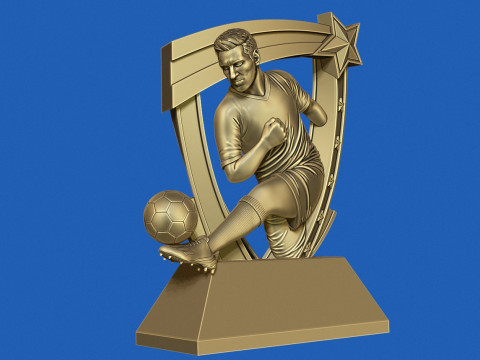 Soccer Award 3D 打印模型