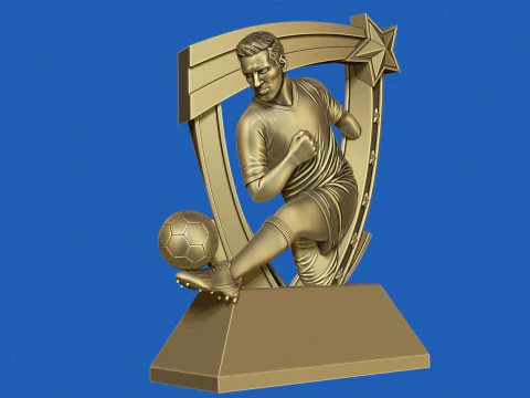 축구상 3D 프린트 모델