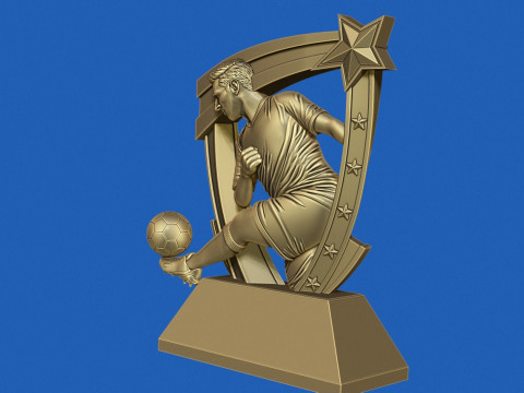 Soccer Award 3D 打印模型