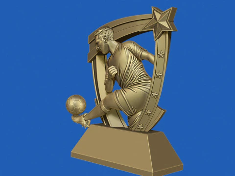 축구상 3D 프린트 모델