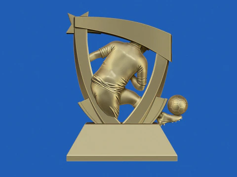축구상 3D 프린트 모델