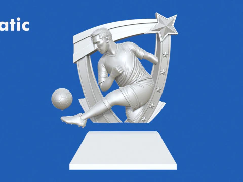 축구상 3D 프린트 모델