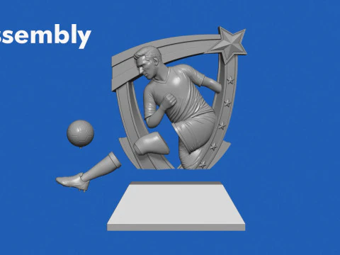 축구상 3D 프린트 모델