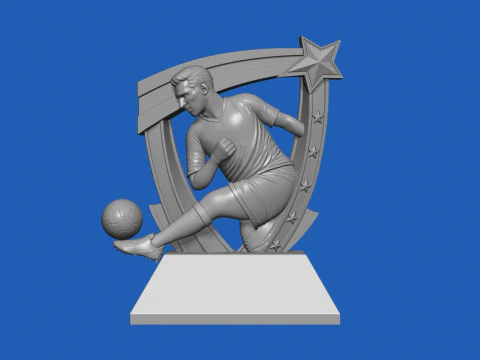축구상 3D 프린트 모델