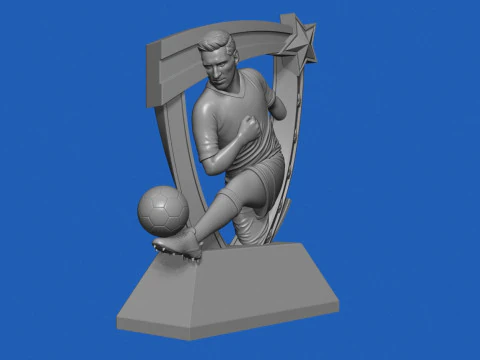 축구상 3D 프린트 모델