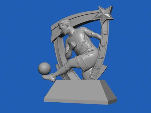 축구상 3D 프린트 모델