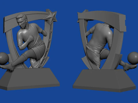 축구상 3D 프린트 모델