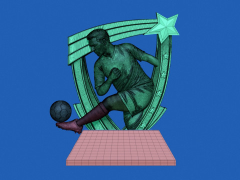 Soccer Award 3D 打印模型