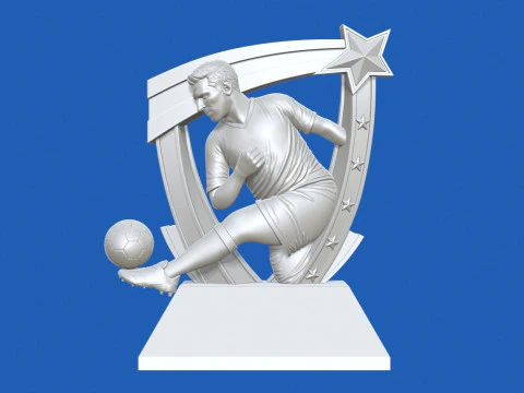 축구상 3D 프린트 모델