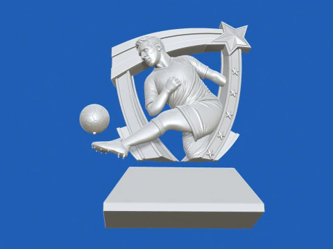 축구상 3D 프린트 모델