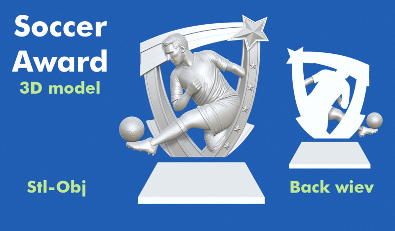 Soccer Award Modèles 3D en vedette .c4d .max .obj .3ds .fbx .stl .blend 