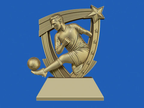 Soccer Award 3D Print Model