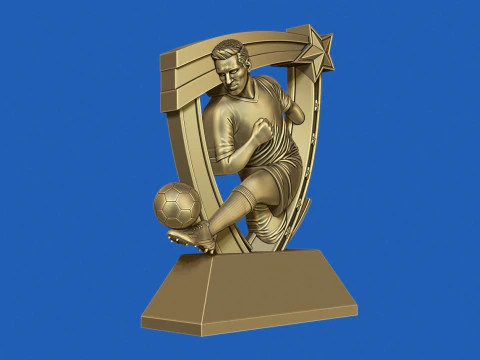 Soccer Award 3D Print Model