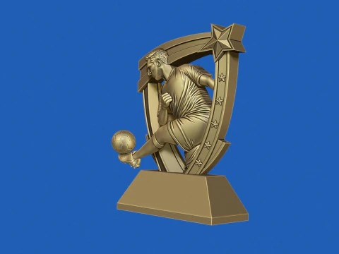 Soccer Award 3D Print Model
