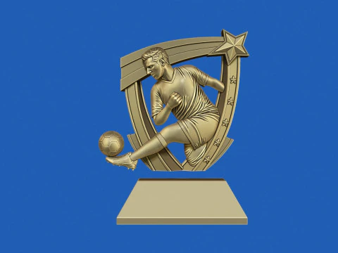 Soccer Award 3D Print Model