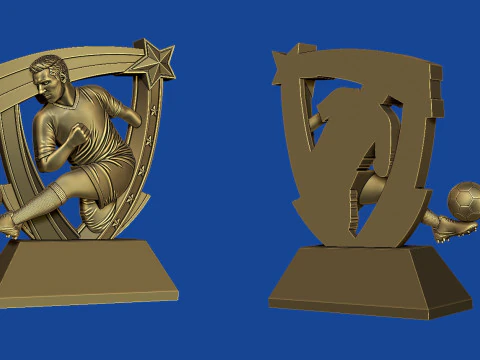 Soccer Award 3D Print Model