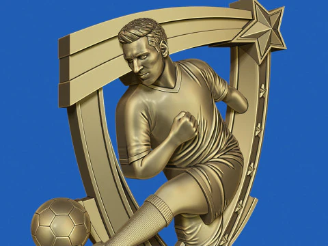 Soccer Award 3D Print Model