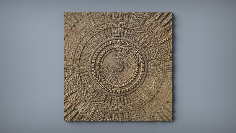 Sunburst wall decor Model Cetak 3D .c4d .max .obj .3ds .fbx .stl .blend 